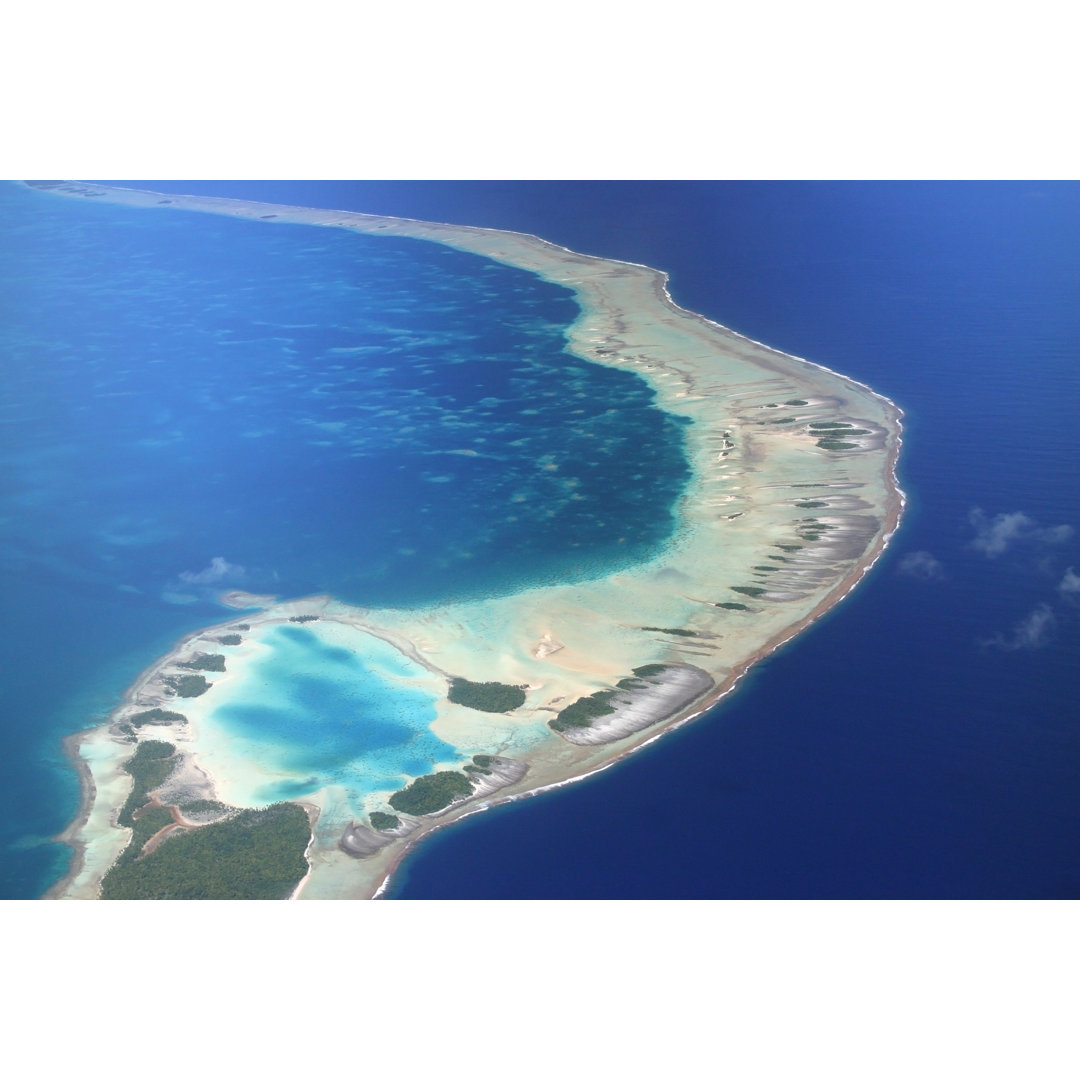 Leinwandbild Aerial Rangiroa Atoll