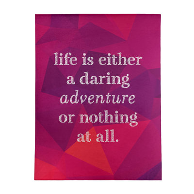 Quotes Chenille Indoor Rug