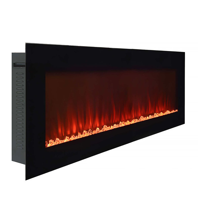 Paramount Wall Mounted Electric Fireplace, 20" H x 60" W x 4.2" D