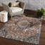 Tapis bleu foncé / brun / crème Forand-515455682