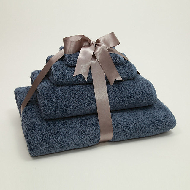 Ensemble de serviettes 4 pièces Soft Twist, Bleu minuit