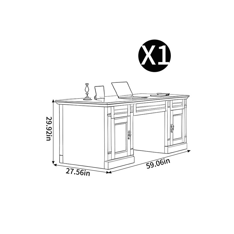 Bureau de luxe américain, Brun