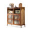 Buffet en noyer massif de style Mid-Century