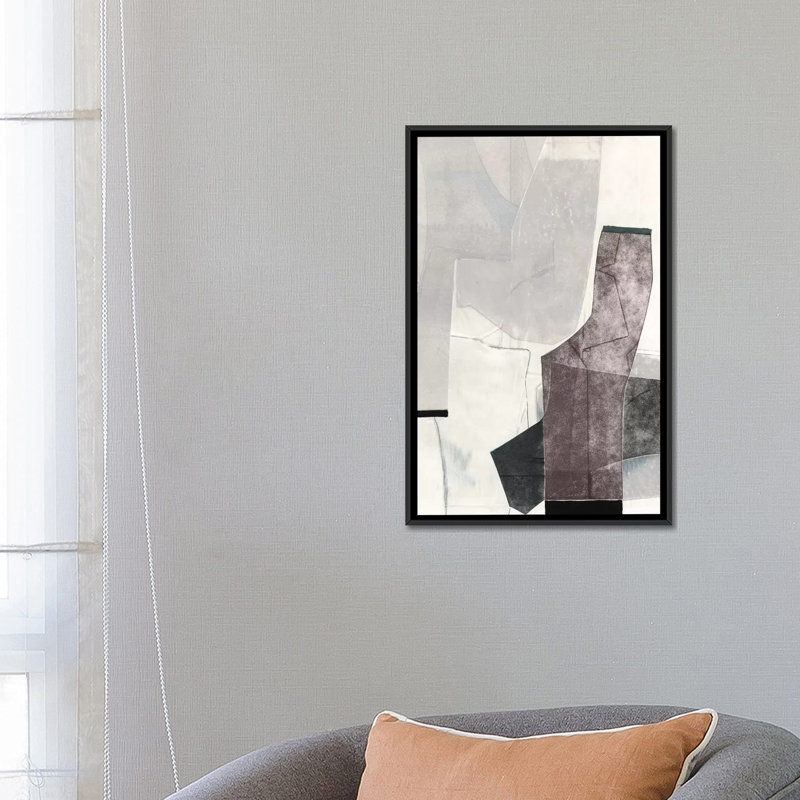 «The City Walls» par Rob Delamater, impression, H 26 po x l 18 po x P 1,5 po, Toile avec cadre noir, Pas de tapis