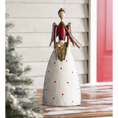 Statue de Noël en métal Quillian