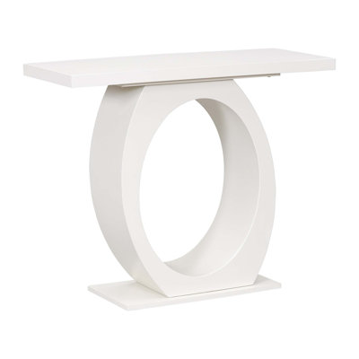 Mirod Stylish Modern Side Table With Egg-Shaped Base,Enhanced Stability And Durability,Sleek Design For Home Decor,Perfect For Living Room Or Bedroom