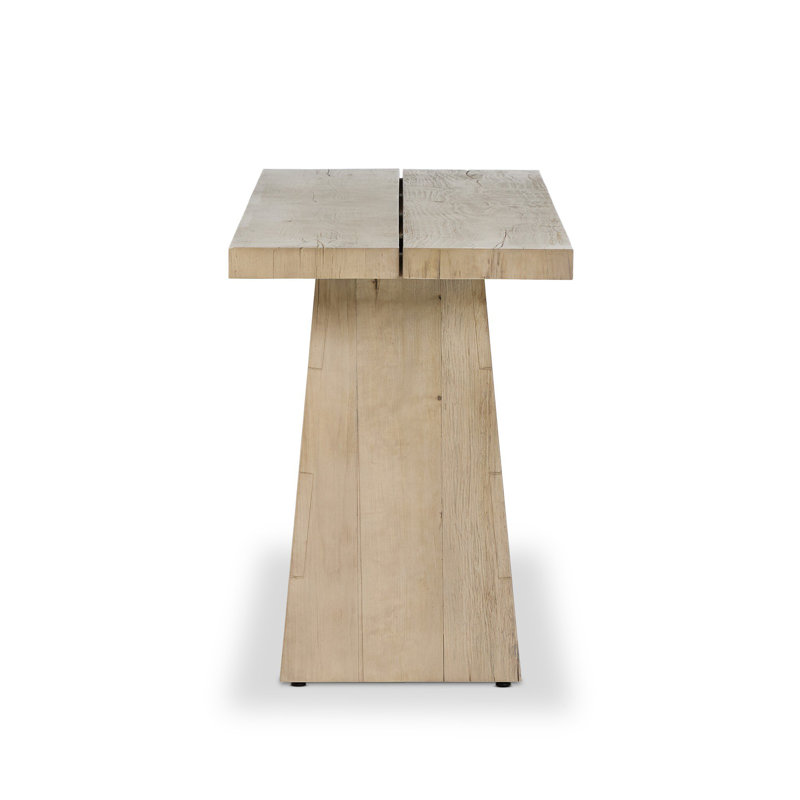 Atlas 94 in. Console Table, Bleached Alder