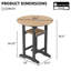 Ensemble de bar de patio 3 pièces, chaises Adirondack en PEHD pour l'extérieur-676974160