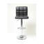 Tabouret de bar pivotant réglable en similicuir, ensemble de 2-1696450315