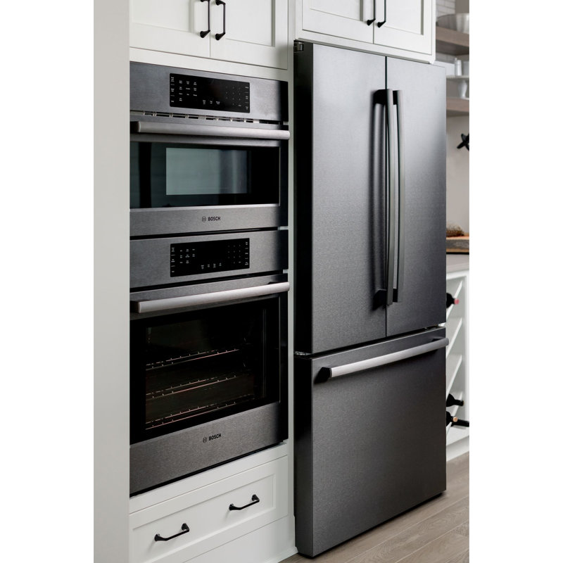 800 Series Bosch 36" Counter Depth 20.8 cu. ft. Smart ENERGY STAR French Door Refrigerator with Flex Bar