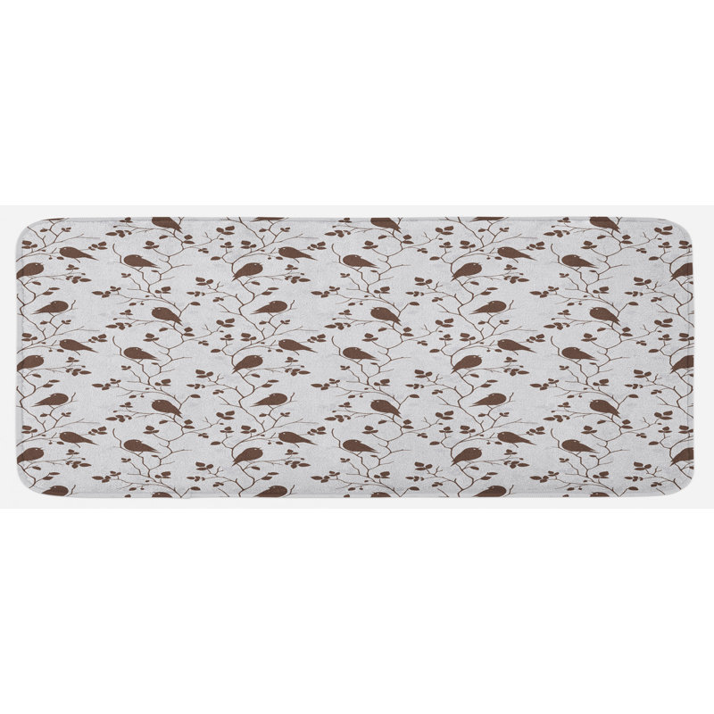 Tapis de cuisine à feuilles
