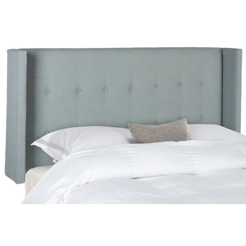 Davin Upholstered Headboard, Queen, Sky Blue