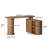 59" Reversible Computer Desk with Storage, L Shaped Multi-functional Desk with Sliding Door