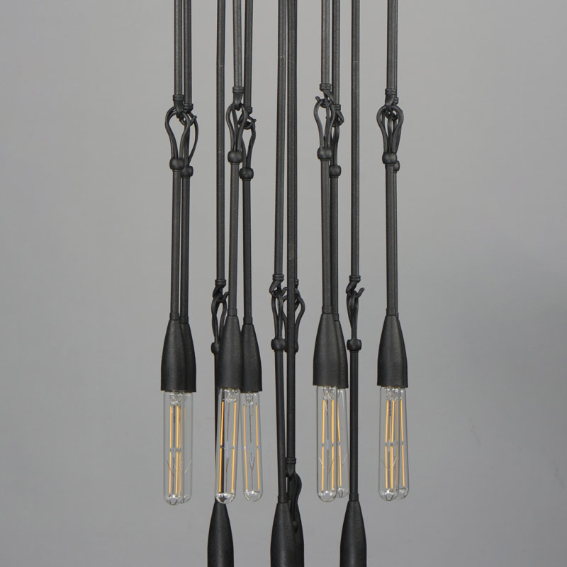 Demetress 13 - Light Anthracite Cluster Pendant
