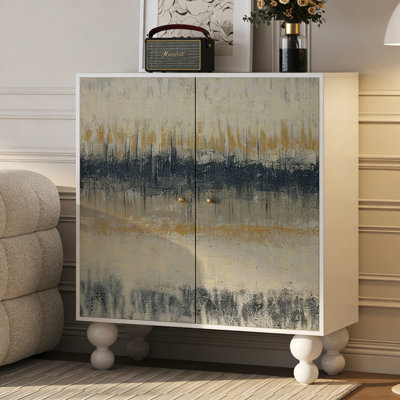 French Solid Wood Entryway Shoe Cabinet