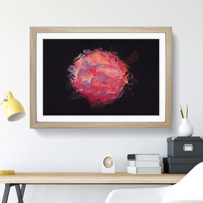 View of Love in Abstract - Picture Frame Painting Print