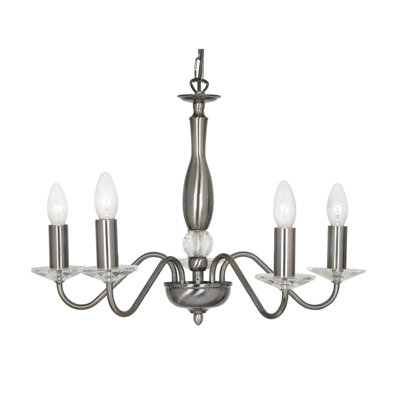 Francine 5 - Light Candle Style Chandelier