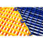 Carreaux de plancher de garage 25 pièces, 15,6 po X 15,6 po Tapis en plastique Drainage antidérapant, bleu-126488470