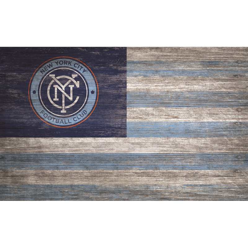 Décoration murale drapeau vieilli, New York City FC