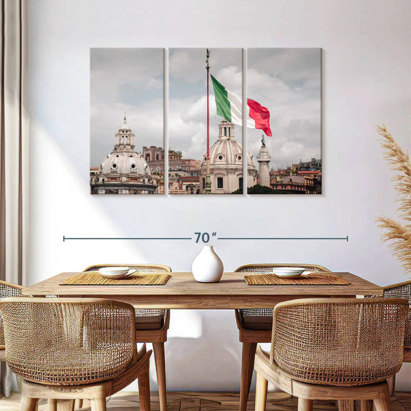Drapeau italien Borges, H 36 po x l 57 po