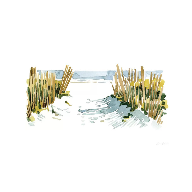 «Beach Impressions II» par Emma Caroline - Giclée sur toile tendue avec châssis, H 12 po x l 18 po x 1,5 po