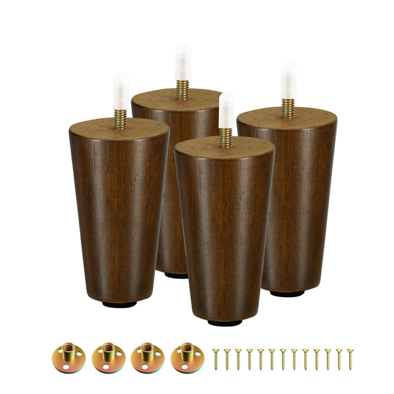 Pied de table en bois Aadirath, H 4 po x l 2 po x P 2 po