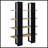 Black And Walnut 4-Shelf Bookcase