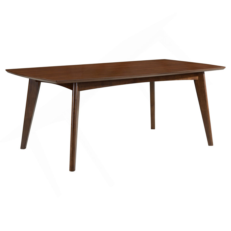 Marcella Dark Walnut Mid-Century Rectangle Dining Table