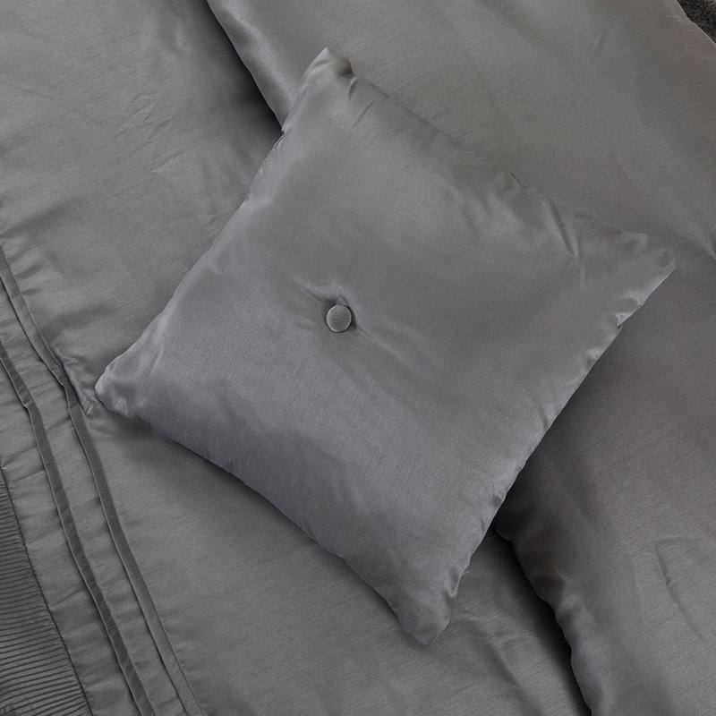  Comforter Set, King Comforter + 7 Additional Pieces, Platinum