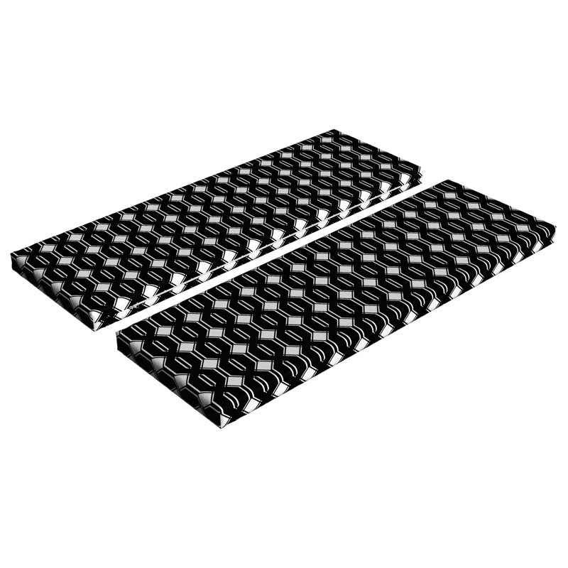 Ensemble de 2 coussins de banc à motif géométrique Ambesonne