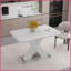 Table basse moderne extensible pour le salon, panneau de fibres à densité moyenne et amp; Acier, facile à nettoyer et amp; Peu encombrant-1513022467-1513022465