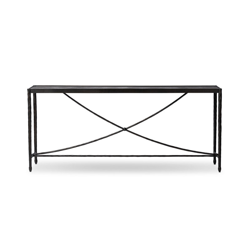 Jade Console Table-Hammered Bronze