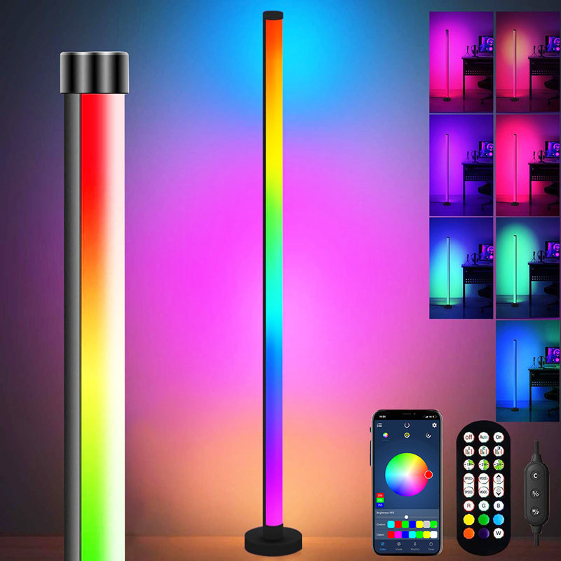 Lampe sur pied à DEL 48 po Kaule