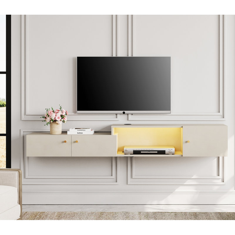 Meuble télé flottant pour téléviseur de 75 po ou moins Deyana, L 70 po