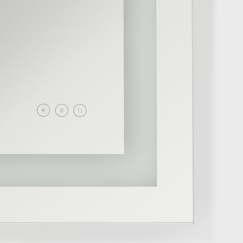 Jahon Rectangle Frameless Anti-Fog Wall Mirror, 36" x 48"