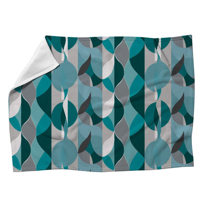 Couverture abstraite en molleton Abstract Teardrops