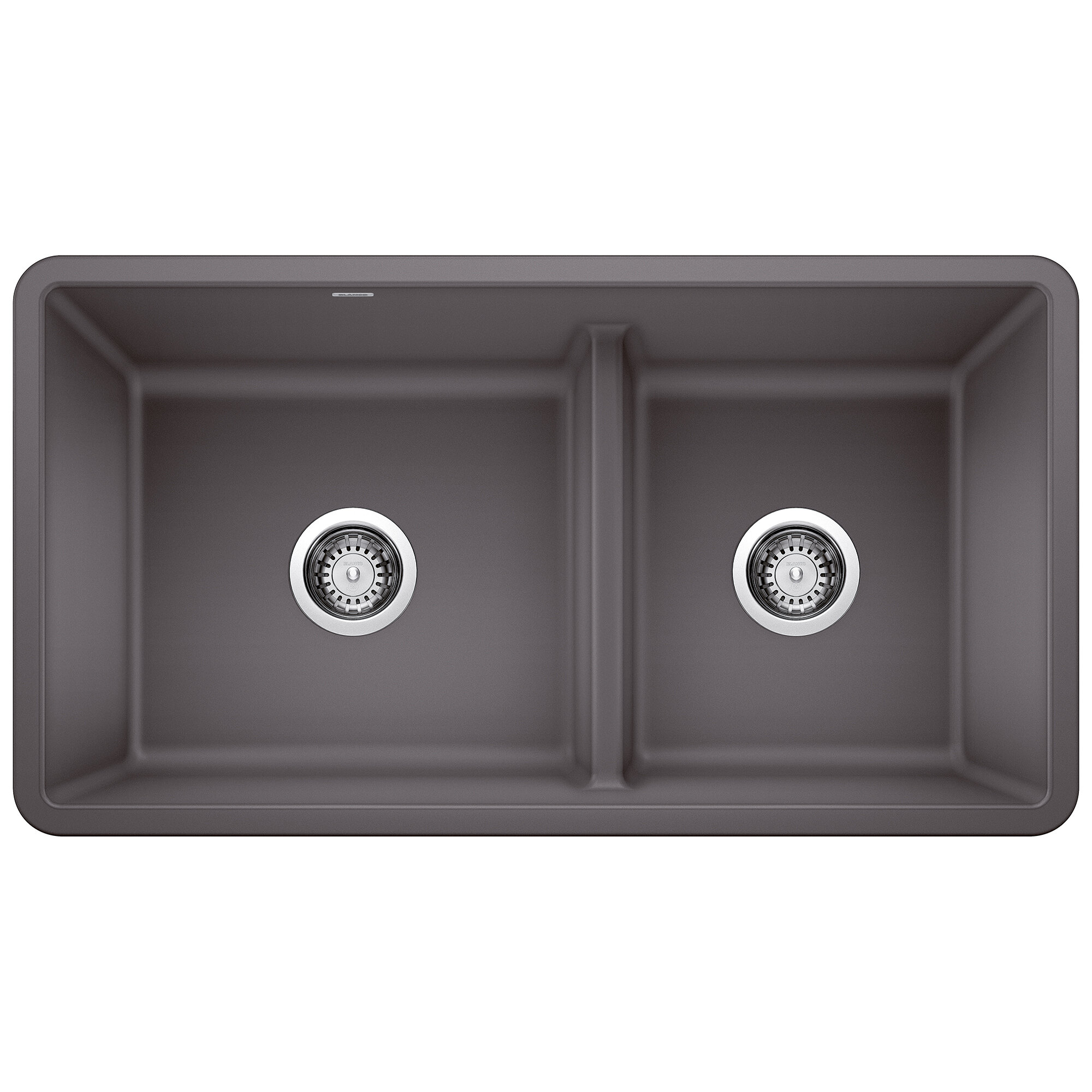 Stylish 32-in Low Divider 60-40 Double Bowl Undermount Kitchen