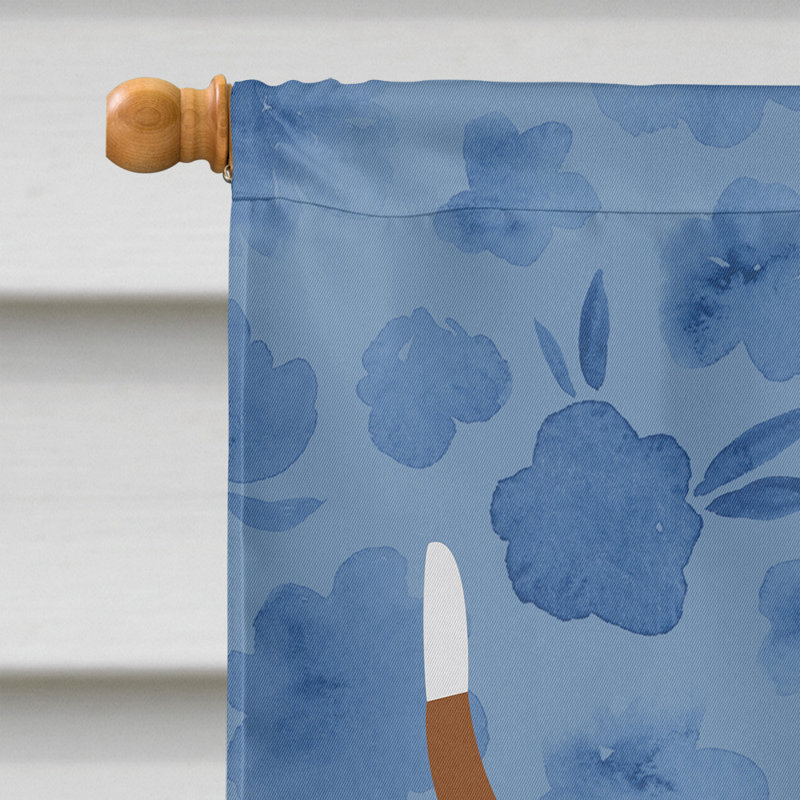 Caniche en polyester à 2 côtés 40 x 28 po standard welcome drapeau maison, Basset hound 3