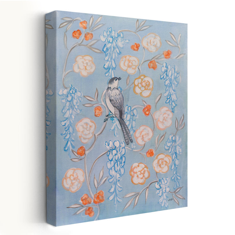 Heirloom Chinoiserie Bird I, H 24 po x l 16 po