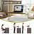 L-Shaped Desk With RGB Lighting & Power Outlets, Home Office Computer Desk With Drawers and Lift-Top Design