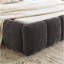 Grand cadre de lit tapissier grand avec tissu épais, lit plateforme grand format en chenille avec tête de lit et structure solide. Aucun sommier tapissier requis, gris foncé-296303759-296303756