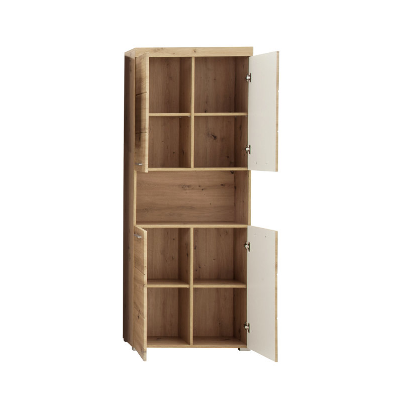 Marvlene Freestanding Linen Cabinet, Natural Brown