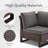 Ingvald Wicker/Rattan Outdoor Patio Armless Accent Chair With Cushions-876646606
