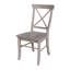 Chaise d'appoint à dossier croisé en bois massif Bellmead-2136377059