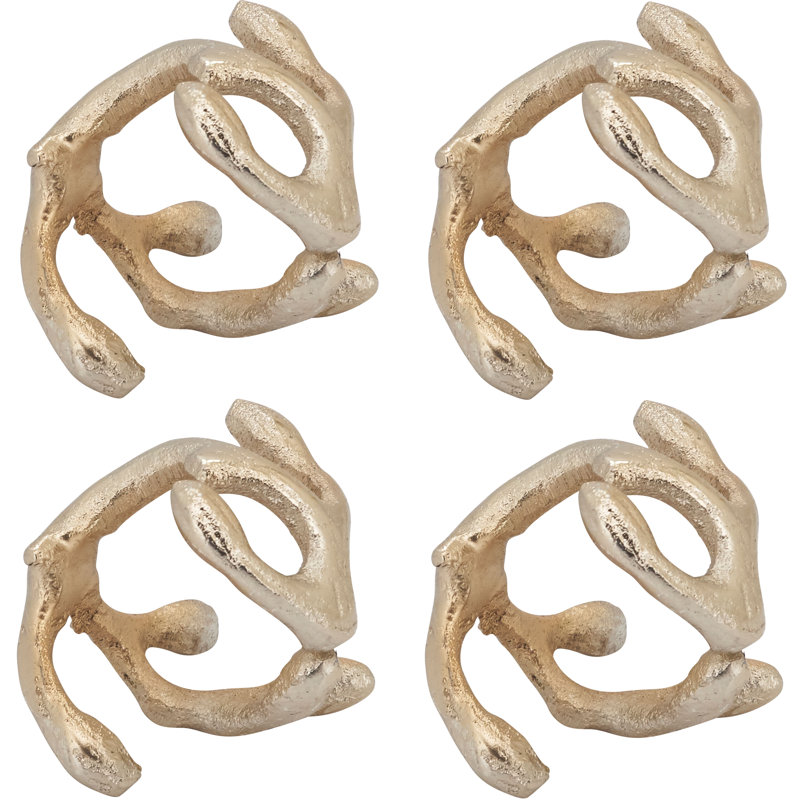 Napkin Ring Collection Metal Napkin Ring, Gold