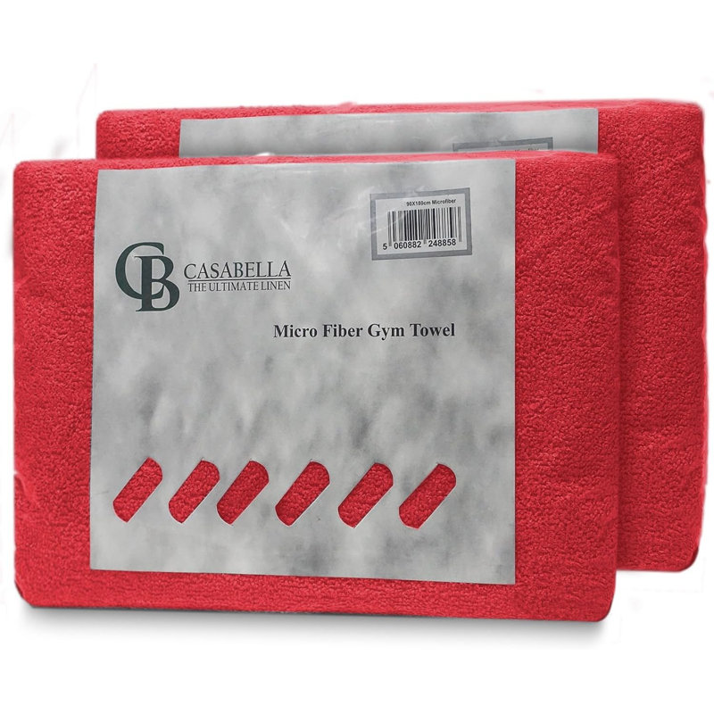 Microfiber Fast Drying Bath sheet, 2, Red