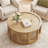 2-in-1 Cat-Friendly Round Coffee Table