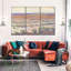 «Abstract Landscape High Desert Pastels I», ensemble de 3 pièces sur toile-104960294