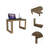 Writing Desk, Four Legs