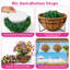 Fleurs artificielles suspendues avec panier-405050390